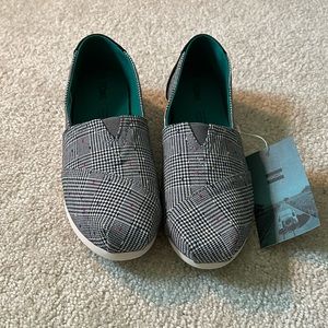 Tom’s Black Dot Glen Plaid Shoes